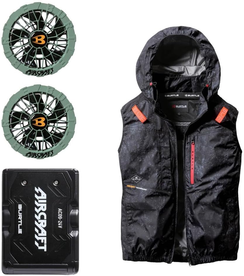 バートル BURTLE 13v BURTLE バートル 空調服 エアークラフト バッテリーファンセット